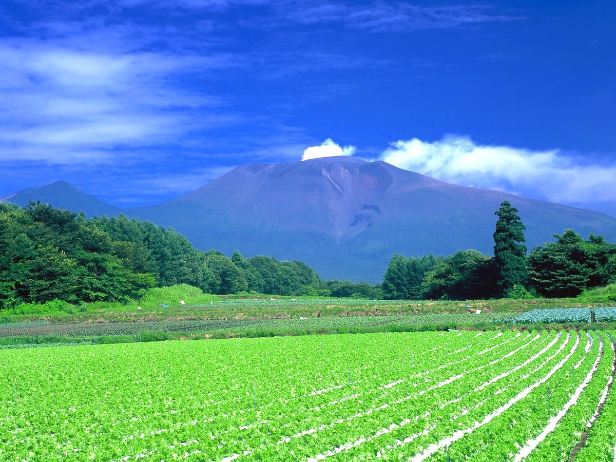 浅間山のハート