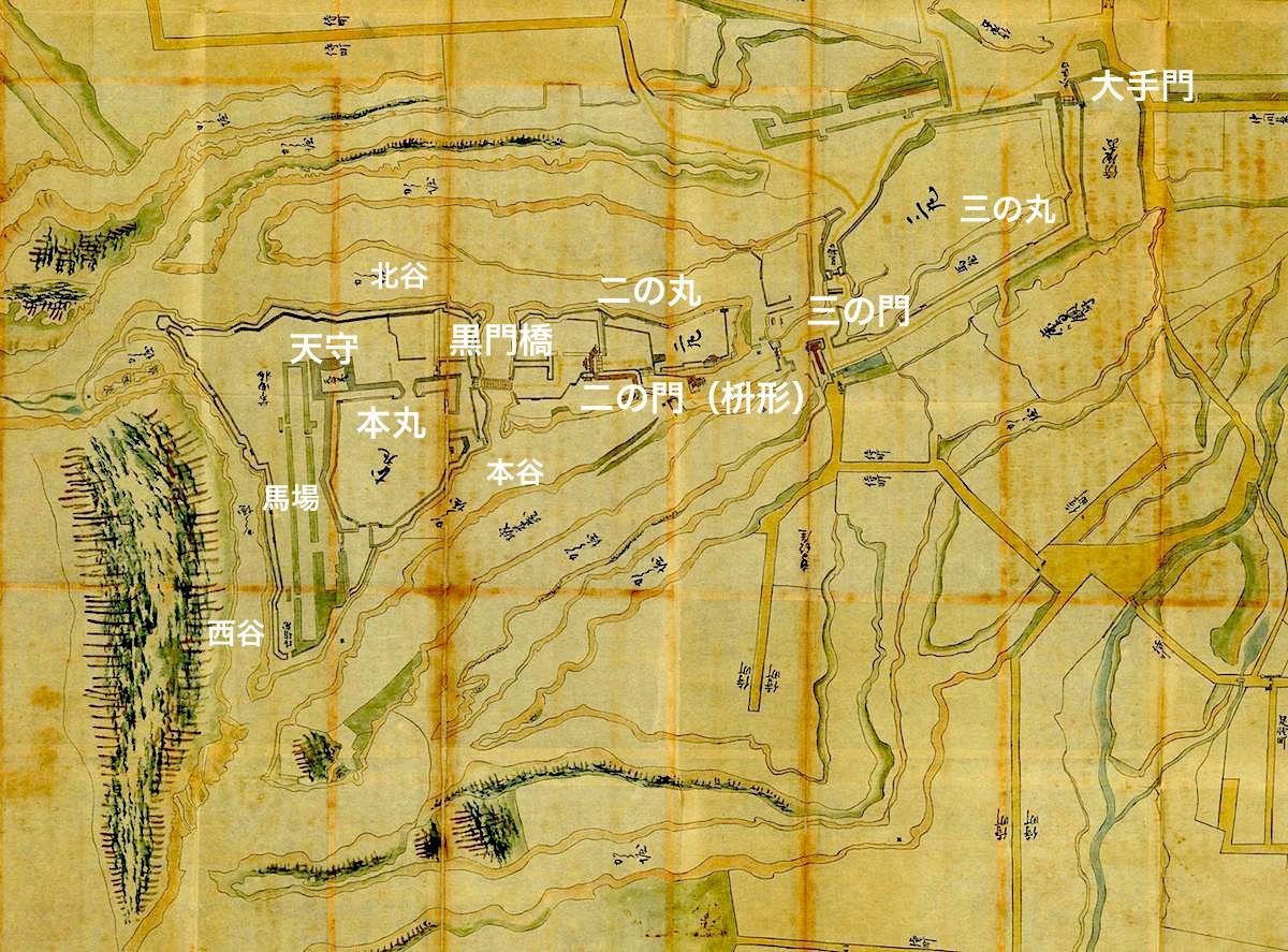 小諸城縄張図