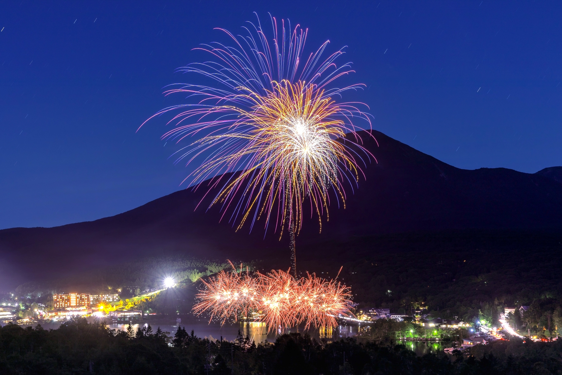 白樺湖夏祭り花火大会