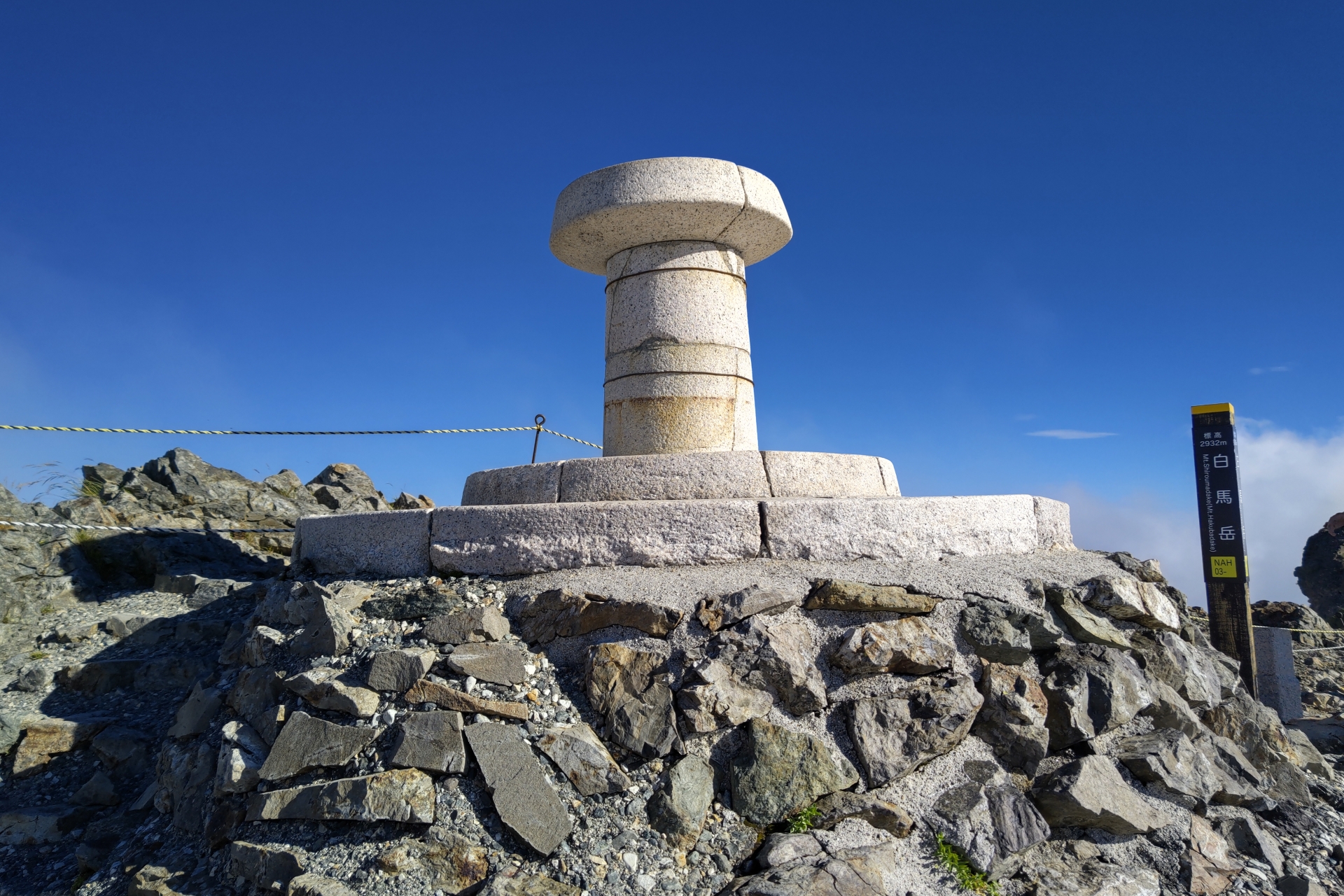 白馬岳・風景指示盤